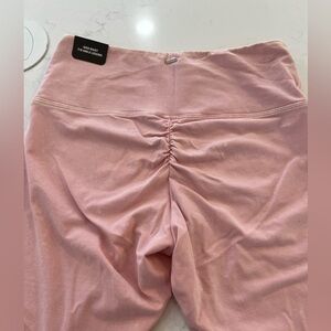 PINK Victoria's Secret Light Pink Ruched Leggings